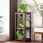 3 Tier Plant Stand Indoor Corner Tall Square Shape Plant Shelf - Image 4