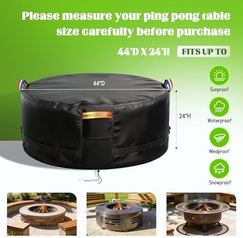 Fire Pit Cover 44" D x 24" H - Image 2