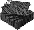 VEVOR Modular Interlocking Cushion, 12 Pack 12" x 12" Splicing Drainage Mats by VEVOR