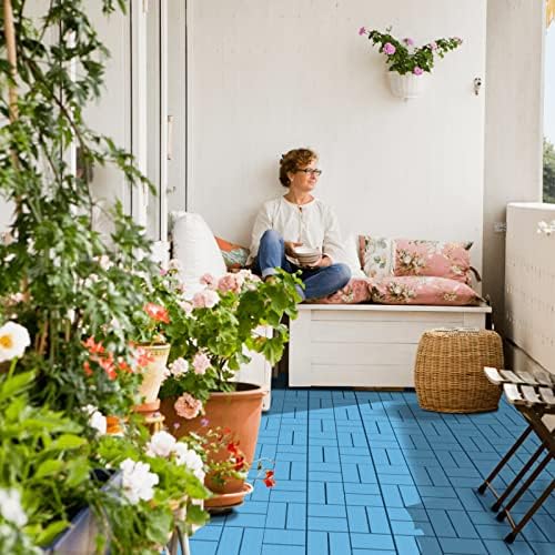Goovilla Plastic Interlocking Deck Tiles, 36 Pack 12"x12" - Image 5