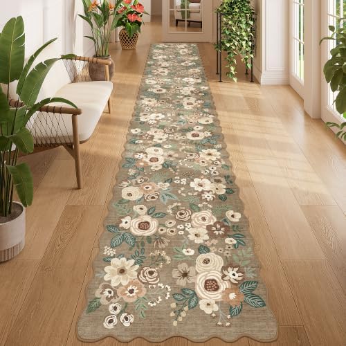 DUKINO 2x12 Washable Runner Rug, Long Runner Rug by DUKINO