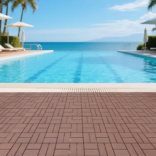 Interlocking Deck Tiles 12" x 12" Garage Pavers Flooring, Outdoor Waterproof - Image 6