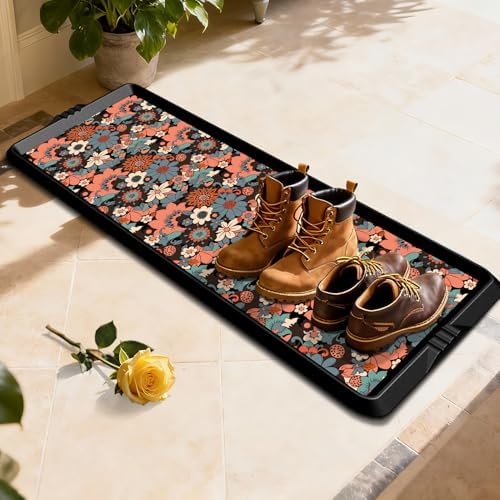 BEHERO Boot Tray Shoe Mat Decorative Patterned, Rubber Shoe Matt Tray by BEHEROSUPERMAT
