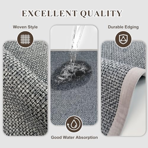 Braided Doormat Grey 24"x35" - Image 5