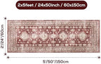 2x5 Runner Rug Washable Non Slip Small Throw Mat - Image 2