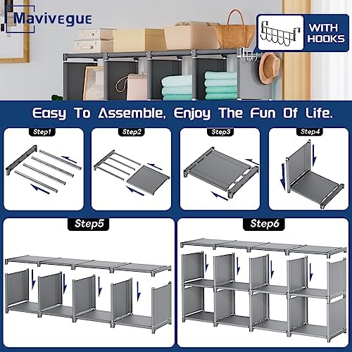 Mavivegue 20 Cube Storage Organizer Bookshelf - Image 7