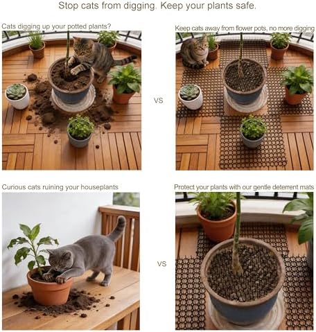 10 Pack Cat Repellent Mat for Indoor & Outdoor, Anti Cat Scratch Mat - Image 3