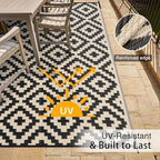 OLANLY Outdoor Rug 9x12 ft Waterproof Reversible Mat - Image 4
