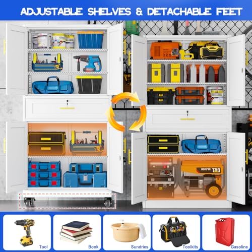 GAIOUS Metal Garage Storage Cabinet - Image 4