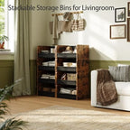 FOUCSSOMEI Closet Organizer and Storage, 4 Tier Stackable Storage Organizer - Image 6