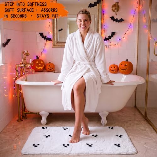 Capoda 1 Pcs Halloween Ghost Bathroom Rug 20 x 30 Inch - Image 4