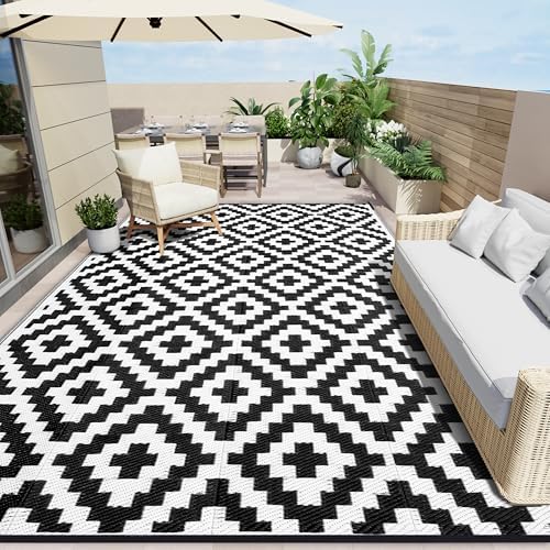 OLANLY Outdoor Rug 8x10 ft Waterproof Reversible Mat by OLANLY