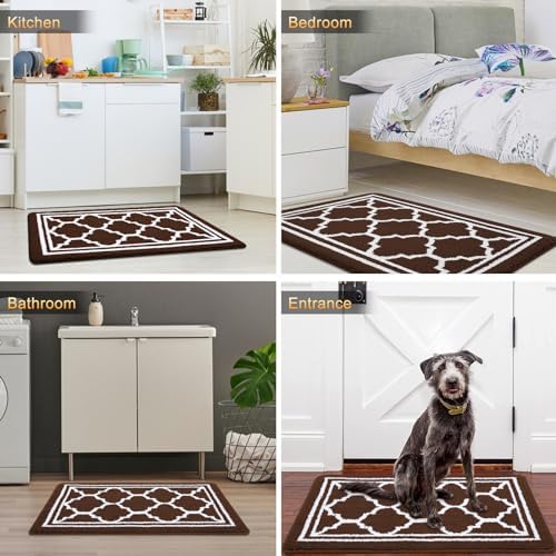 Buganda Indoor Door Mat, Dirt Resistant Doormat, Dark Brown - Image 6