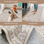 2x6 Washable Kitchen Runner Rug – Boho Vintage Non-Slip Carpet Runner - Image 5