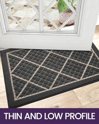 DEXI Front Door Mat Indoor Entryway 36x60 Inside Entrance Doormat Dark Grey - Image 6