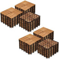 Yaheetech 54PCS Acacia Wood Deck Tiles Interlocking Patio Flooring by Yaheetech