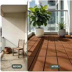 Plastic Interlocking Deck Tiles, Outdoor Patio Flooring 39 sq ft - Image 3