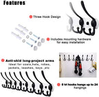 Dseap Coat Rack Wall Mount - Image 4