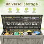 Devoko 125 Gallon Outdoor Storage Box, Waterproof Resin Deck Box - Image 4