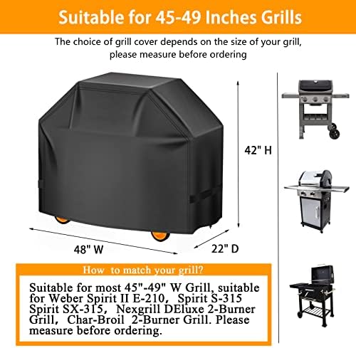 Aoretic Grill Cover, 48 inch BBQ Gas Grill Cover - Image 2
