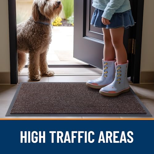 OLANLY 2-Pack Front Door Mats 47x23, Waterproof Heavy-Duty Doormats - Image 7