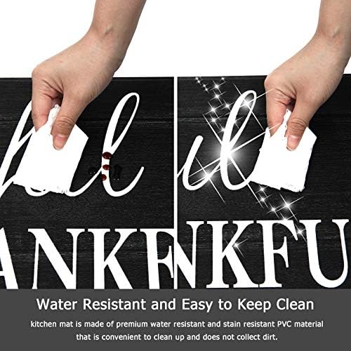HEBE Anti Fatigue Kitchen Mat Set of 2 Non Slip Cushioned Kitchen Mats - Image 4