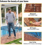 Acacia Wood Interlocking Deck Tiles - Image 6