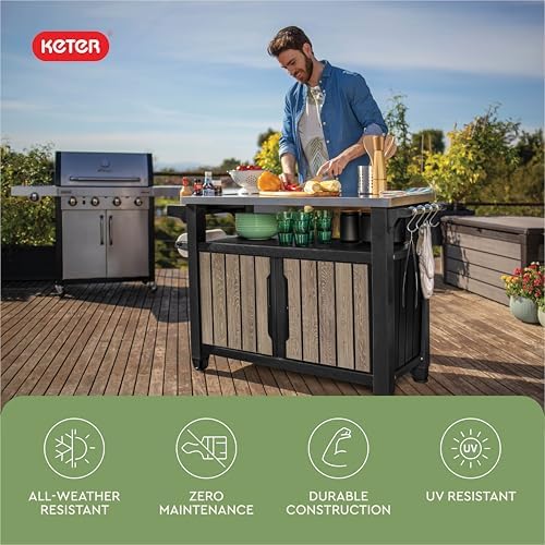 Keter Unity XL Outdoor Entertainment Cart - Image 6
