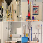 reliahom Broom Holder Wall Mount Mop Hanger Tools organizer 4Racks 5Hooks - Image 5