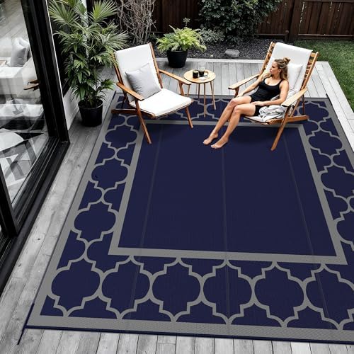 GENIMO Outdoor Rug, Waterproof Plastic Rugs - Image 4