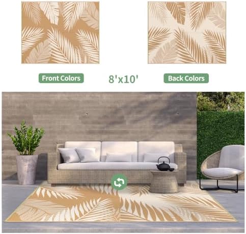 GENIMO Outdoor Rug, Waterproof Plastic Rugs - Image 2