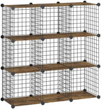 HOOBRO Wire Cube Storage Organizer, 9-Cube Metal Storage Shelves by HOOBRO