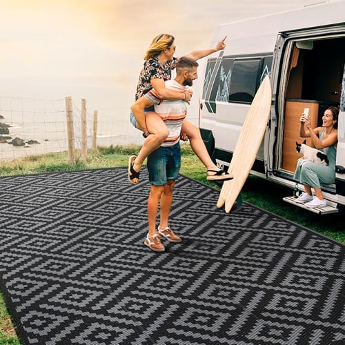 GENIMO Outdoor Rug, Waterproof Plastic Rugs 8'x16' - Image 4