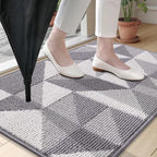 OLANLY Door Mat Indoor Entrance Washable 30x17, Odor-Free Low-Profile Front - Image 2