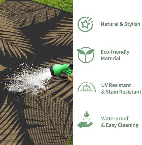 GENIMO Outdoor Rug, Waterproof Plastic Rugs - Image 5