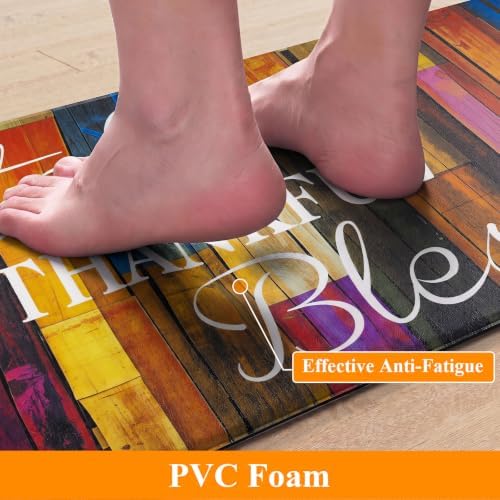 HEBE Anti Fatigue Kitchen Mat Set of 2, Cushioned Kitchen Mats - Image 3