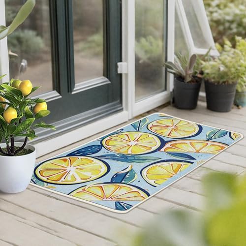 Lemon Kitchen Rugs Set of 2 - Image 6