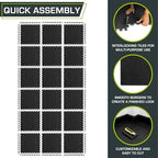 ProsourceFit Exercise Puzzle Mat 1/2-inch, EVA Interlocking Foam Floor Tiles - Image 5