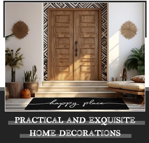 48''x16'' Long Doormat for Entrance Entry, Happy Place - Image 5