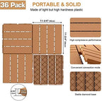 Goovilla Plastic Interlocking Deck Tiles, 36 Pack - Image 3