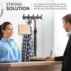 Coat Rack Wall Mount – 15 Inch Stainless Steel Hook Rail - Image 5