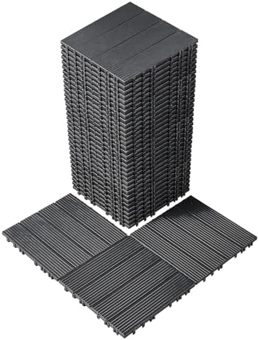 VEVOR 36 sq. ft Plastic Interlocking Deck Tiles, 36 Pack, Patio Floor Decking by VEVOR