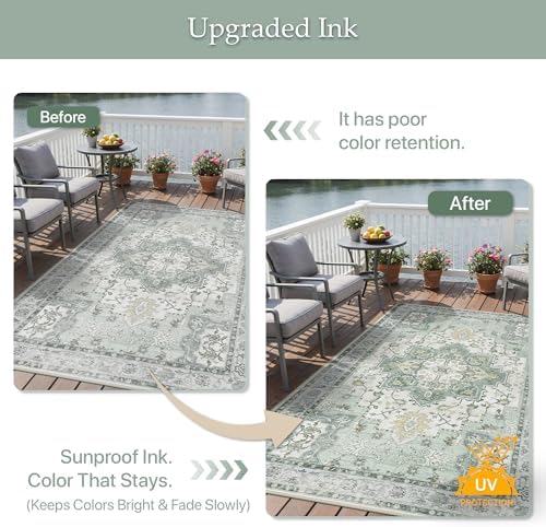 GENIMO Indoor Outdoor Rug, Washable - Image 5