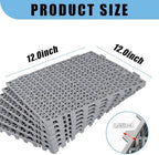 12” x 12” Drainage Interlocking Floor Mats 8 Pack - Image 2