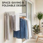 Extra Wide 40" Laundry Drying Rack, Expandable Wall Mounted Clothes Drying Rack - Image 7