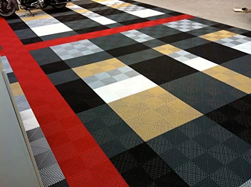Swisstrax Ribtrax PRO Garage Floor Tiles, Slate Grey - Image 6