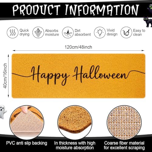 Happy Halloween 48''x16'' Long Doormat - Image 2