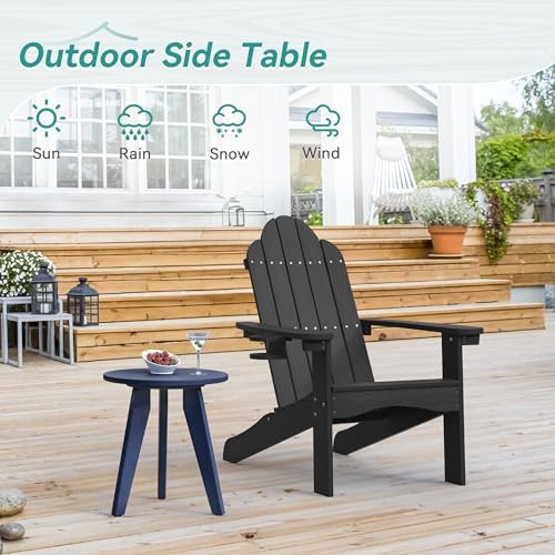 HDPS Outdoor Side Table, Small Round End Table - Image 4