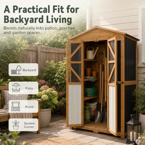 Ketive Outdoor Storage Cabinet, 72-Inch Tall, - Image 3