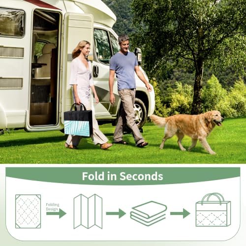 GENIMO Outdoor Rug, Waterproof Plastic Rugs 10'x14' - Image 6